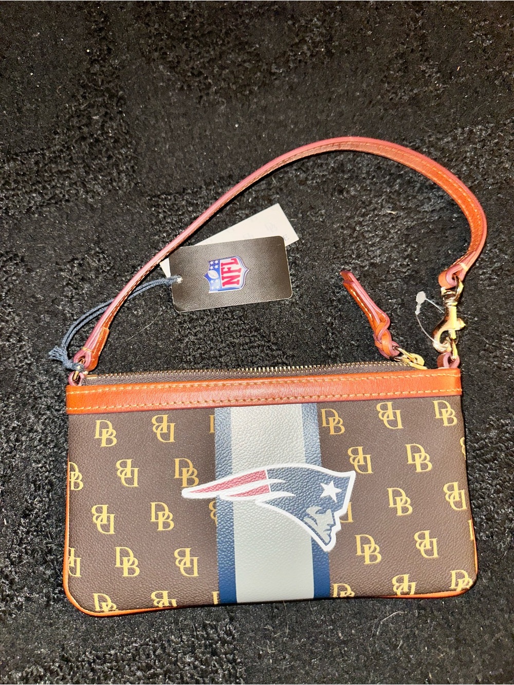 Dooney & Bourke NFL New England Patriots Slim Wristlet Wallet.